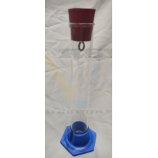 Chromatography Jar with Rubber cork & hook